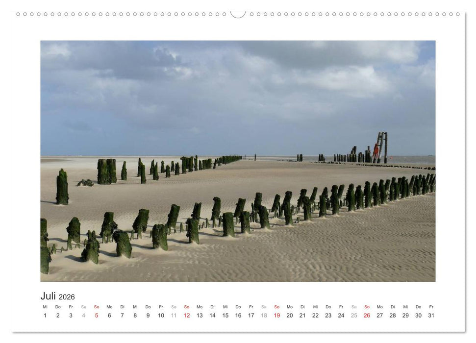 Wangerooge. Der Charme des Ostanlegers (CALVENDO Premium Wandkalender 2026)