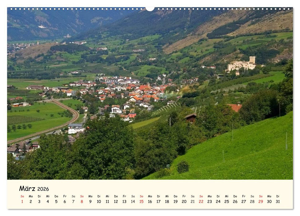 Vinschgau - Die Sonnenseite Südtirols (CALVENDO Wandkalender 2026)