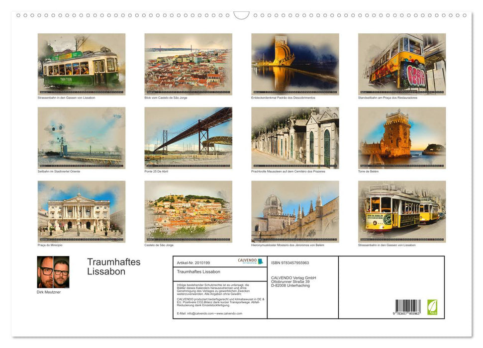 Traumhaftes Lissabon (CALVENDO Wandkalender 2026)
