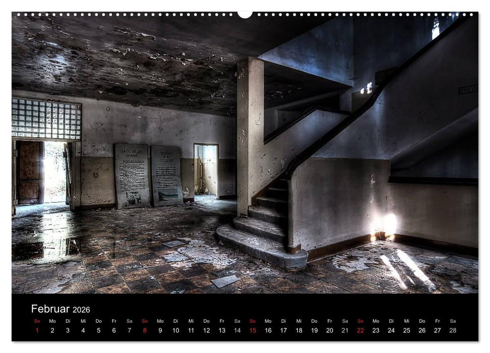 Verlassene Orte - Die schönsten Treppenhäuser (CALVENDO Premium Wandkalender 2026)