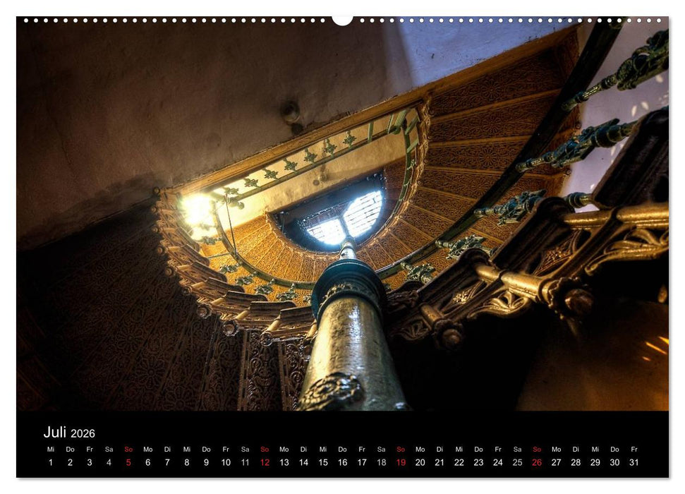 Verlassene Orte - Die schönsten Treppenhäuser (CALVENDO Premium Wandkalender 2026)