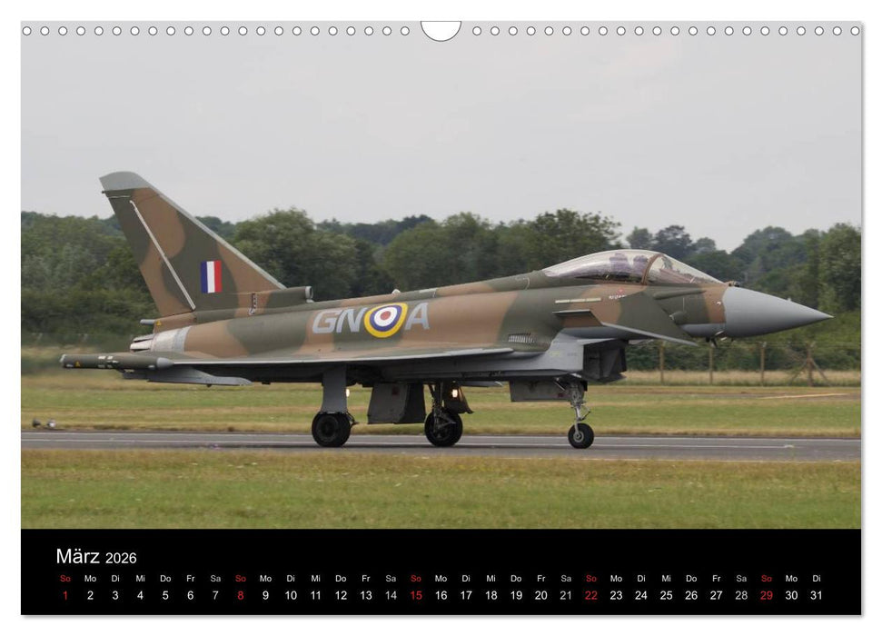 Militärflugzeuge 2026 (CALVENDO Wandkalender 2026)