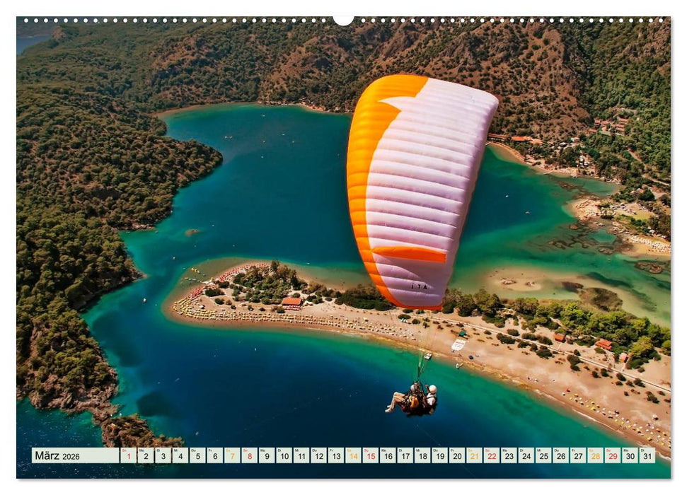 Freiheit und Abenteuer - Paragliding (CALVENDO Wandkalender 2026)