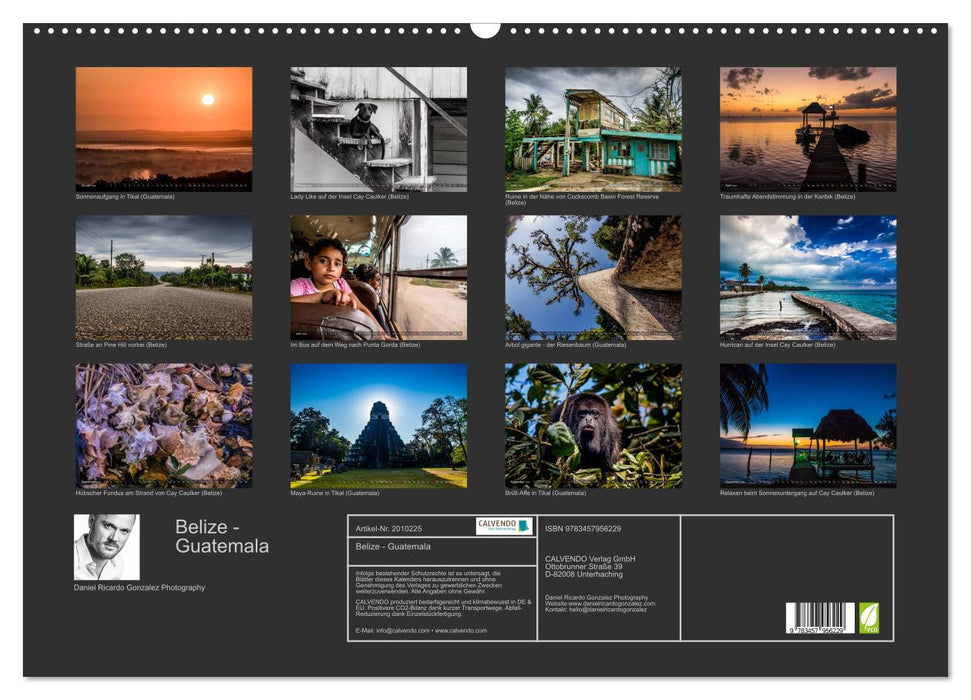 Belize - Guatemala (CALVENDO Wandkalender 2026)
