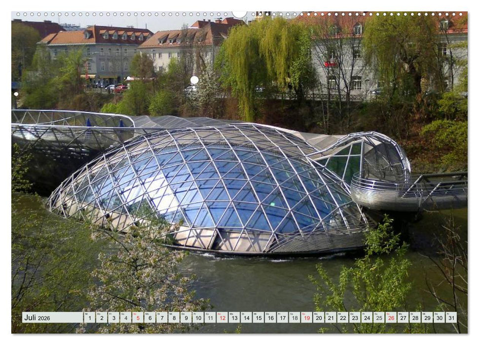 Wien und Graz. Österreichs Perlen (CALVENDO Premium Wandkalender 2026)