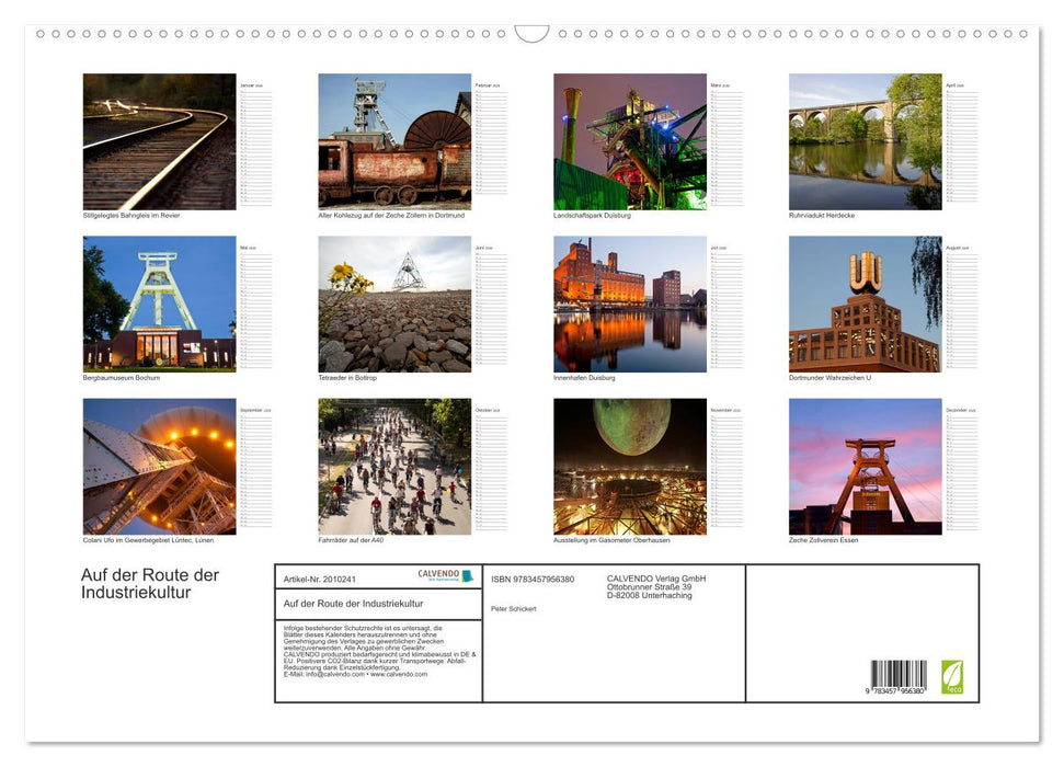 Auf der Route der Industriekultur (CALVENDO Wandkalender 2026)