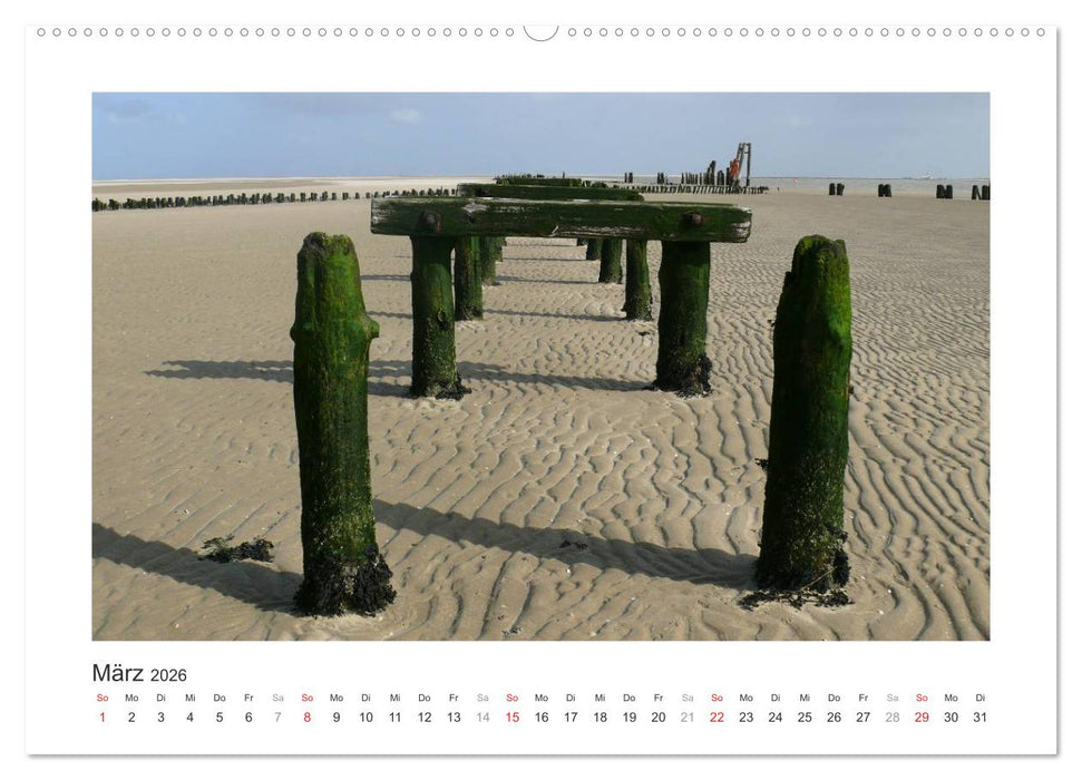 Wangerooge. Der Charme des Ostanlegers (CALVENDO Wandkalender 2026)