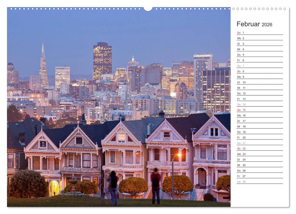 Skylines weltweit (CALVENDO Premium Wandkalender 2026)