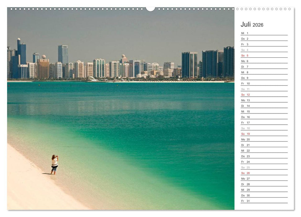 Skylines weltweit (CALVENDO Premium Wandkalender 2026)