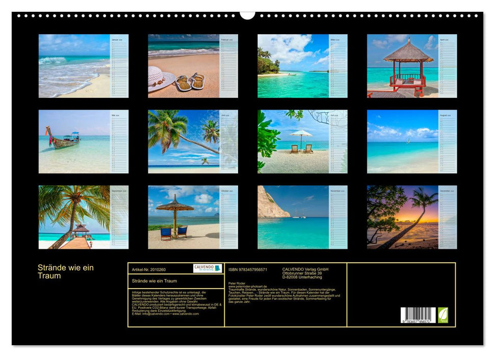 Strände wie ein Traum (CALVENDO Wandkalender 2026)