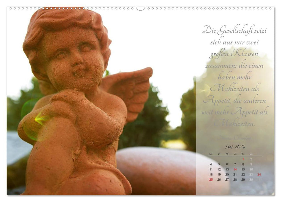 Engel - Träume und Zitate (CALVENDO Premium Wandkalender 2026)