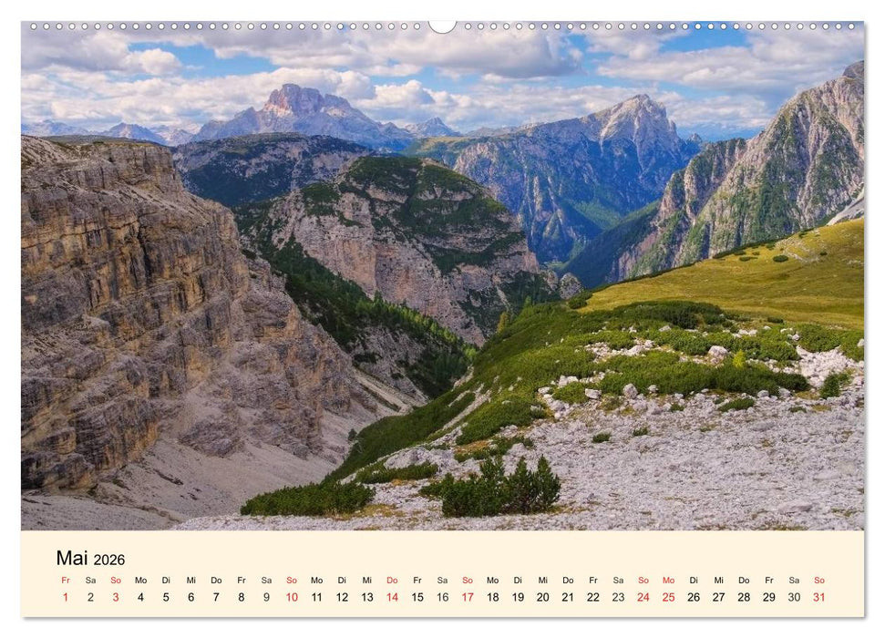 Sextner Dolomiten (CALVENDO Premium Wandkalender 2026)