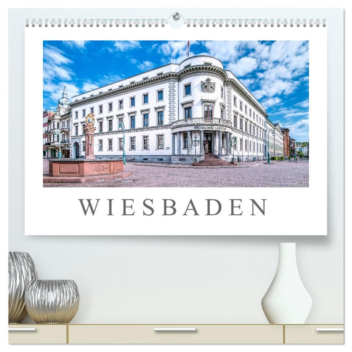 Wiesbaden Kurstadt mit Charme und Flair (CALVENDO Premium Wandkalender 2026)
