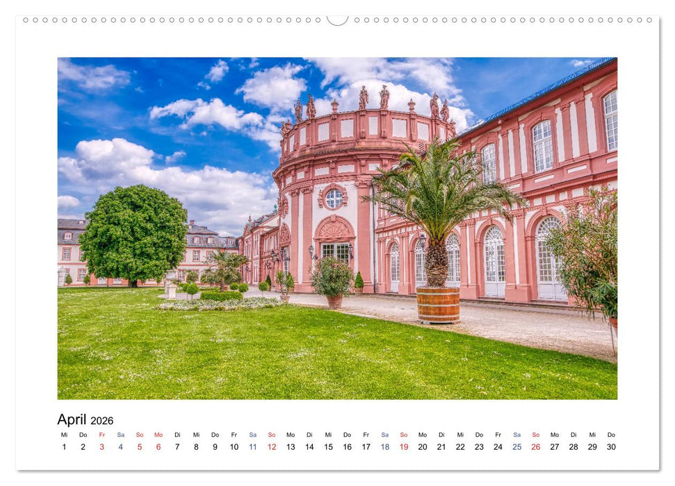 Wiesbaden Kurstadt mit Charme und Flair (CALVENDO Premium Wandkalender 2026)