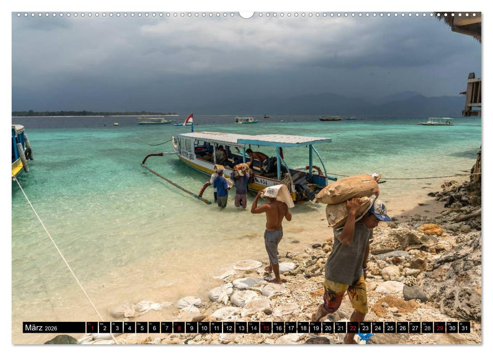 Indonesien: Gili Inseln (CALVENDO Premium Wandkalender 2026)