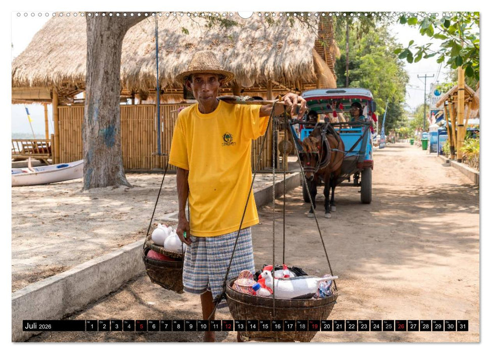 Indonesien: Gili Inseln (CALVENDO Premium Wandkalender 2026)