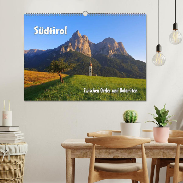Südtirol - Zwischen Ortler und Dolomiten (CALVENDO Wandkalender 2026)