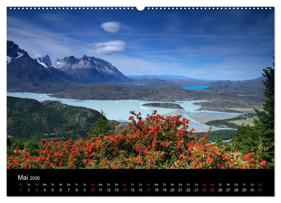 Südpatagonien – das "Ende" der Welt (CALVENDO Premium Wandkalender 2026)