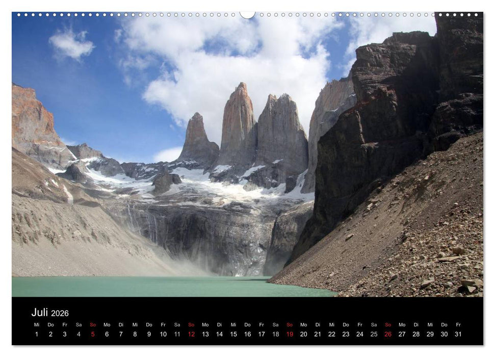 Südpatagonien – das "Ende" der Welt (CALVENDO Premium Wandkalender 2026)
