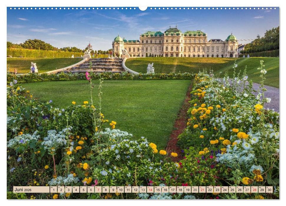 Geliebtes Wien. Österreichs Perle an der Donau (CALVENDO Premium Wandkalender 2026)