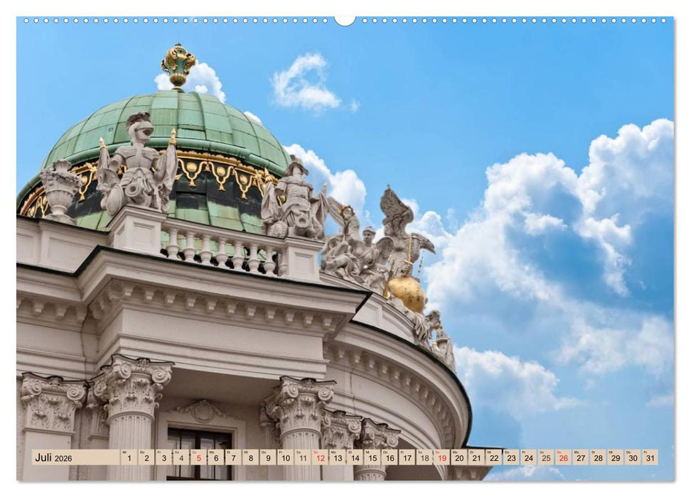Geliebtes Wien. Österreichs Perle an der Donau (CALVENDO Premium Wandkalender 2026)