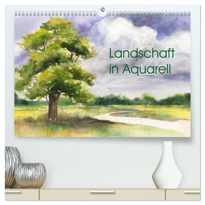 Landschaft in Aquarell (CALVENDO Premium Wandkalender 2026)