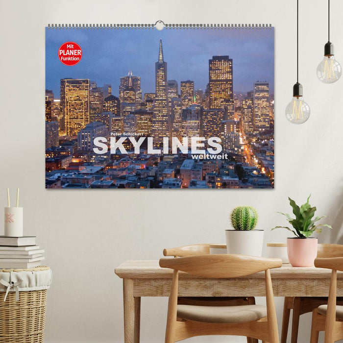 Skylines weltweit (CALVENDO Wandkalender 2026)