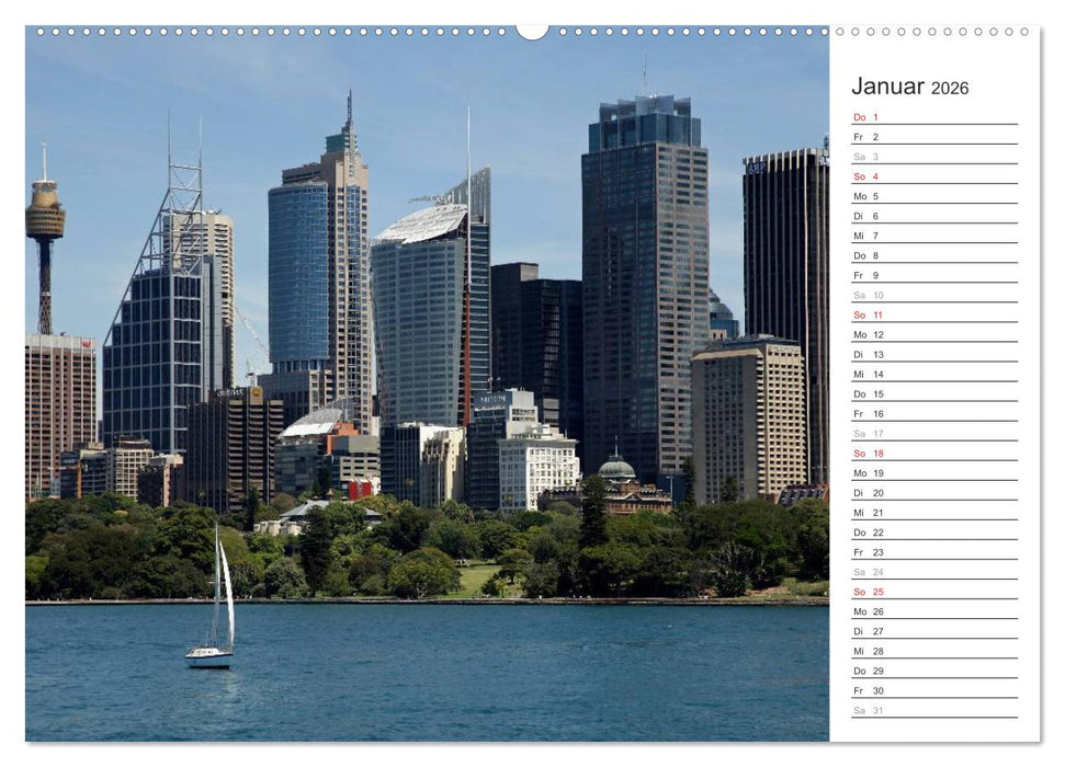 Skylines weltweit (CALVENDO Wandkalender 2026)