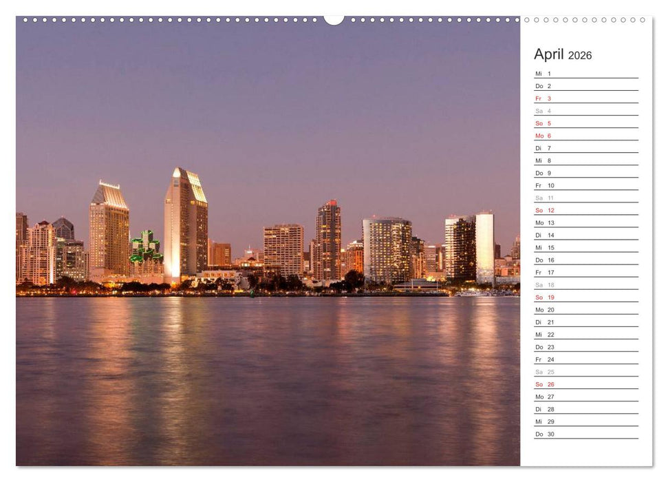 Skylines weltweit (CALVENDO Wandkalender 2026)