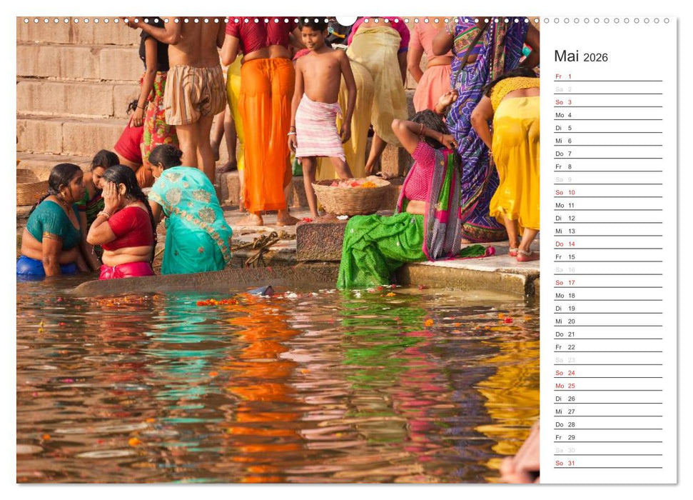 Farbenfrohes aus Indien (CALVENDO Premium Wandkalender 2026)