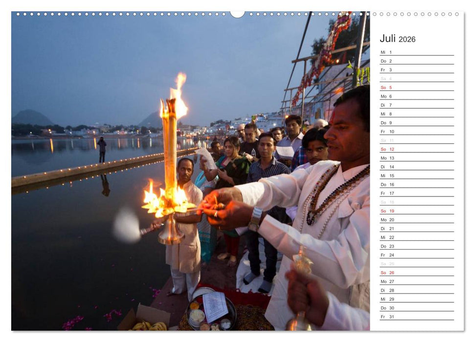 Farbenfrohes aus Indien (CALVENDO Premium Wandkalender 2026)