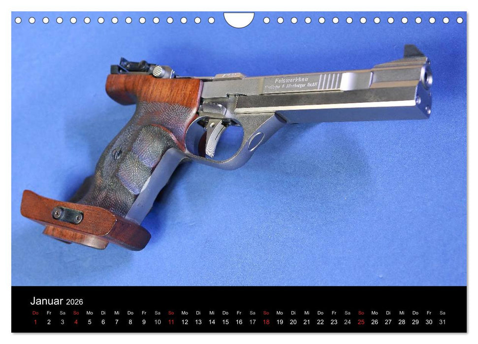 Sportpistolen und Revolver (CALVENDO Wandkalender 2026)