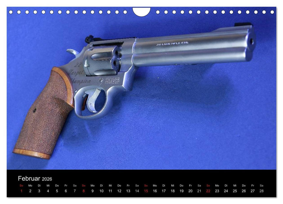 Sportpistolen und Revolver (CALVENDO Wandkalender 2026)