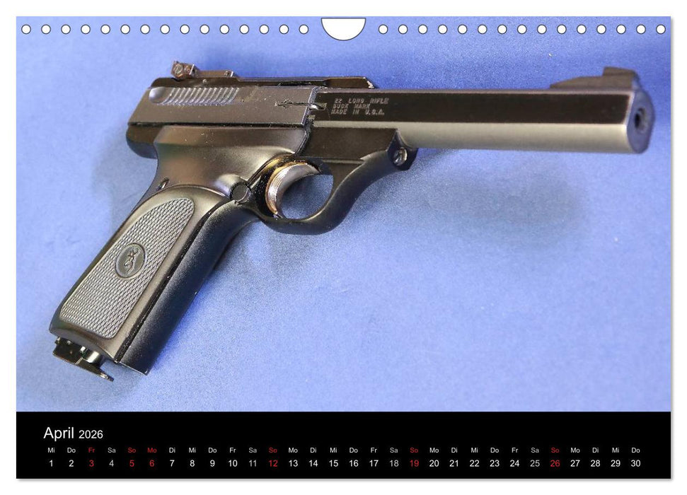 Sportpistolen und Revolver (CALVENDO Wandkalender 2026)