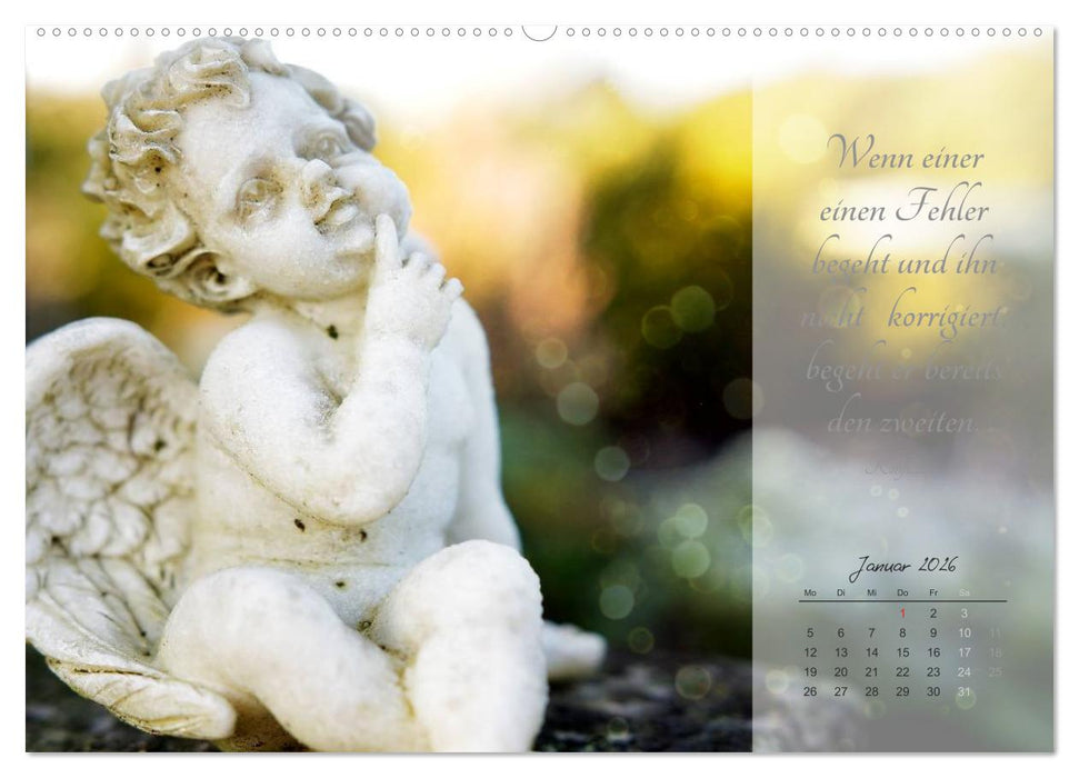 Engel - Träume und Zitate (CALVENDO Wandkalender 2026)