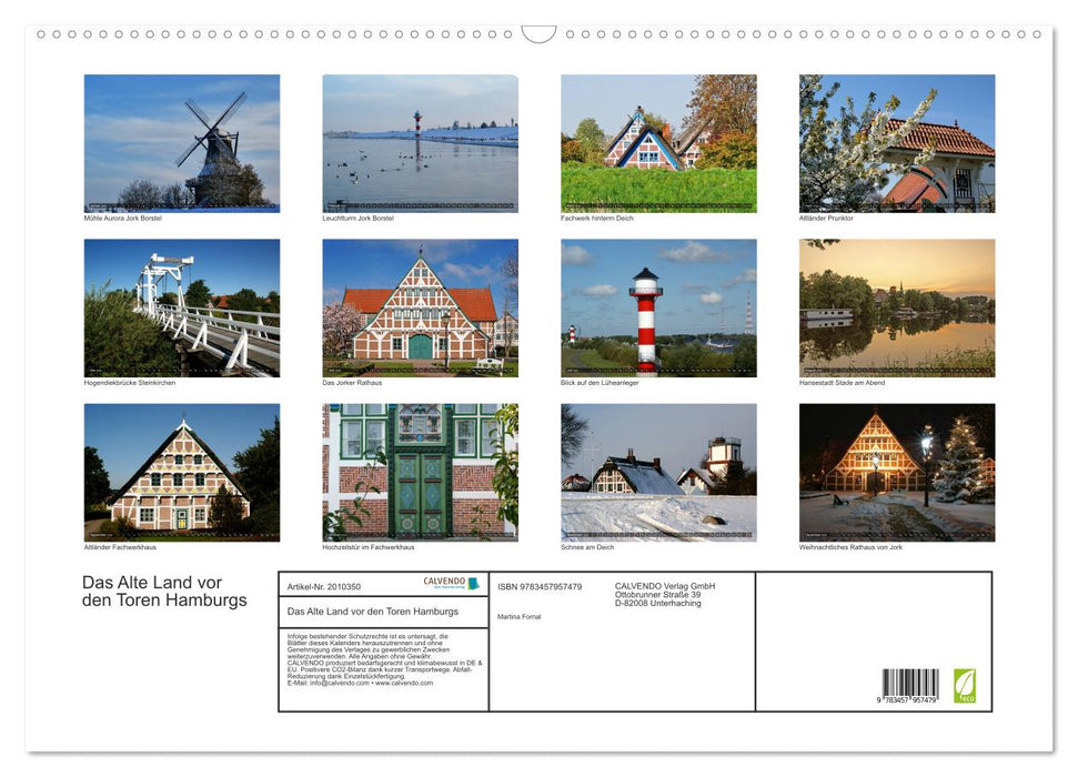 Das Alte Land vor den Toren Hamburgs (CALVENDO Wandkalender 2026)