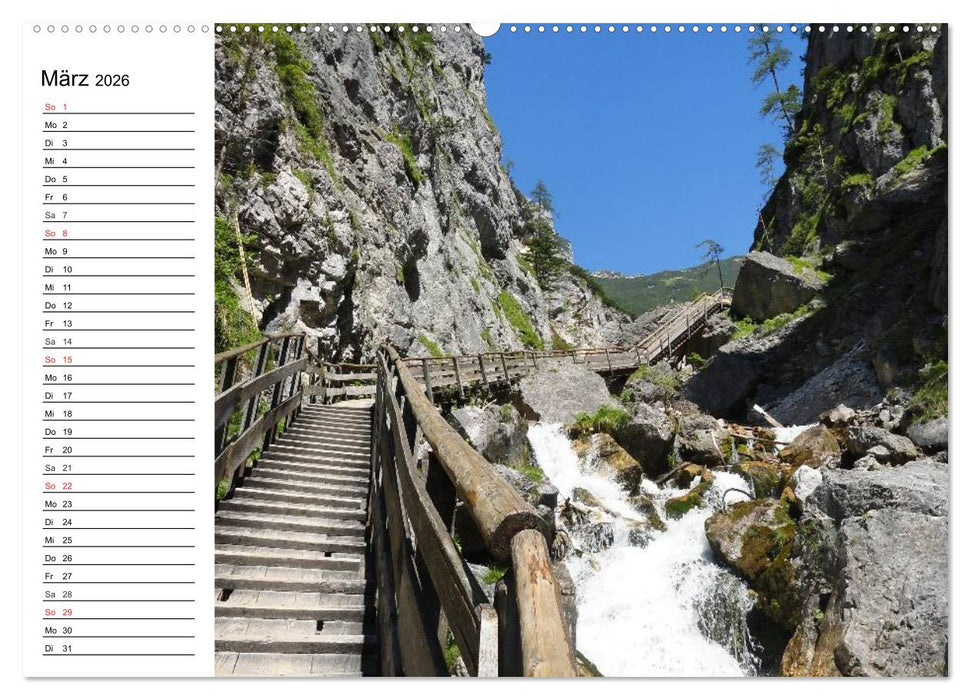 Österreich. Grüße vom Land der Berge und Seen (CALVENDO Premium Wandkalender 2026)