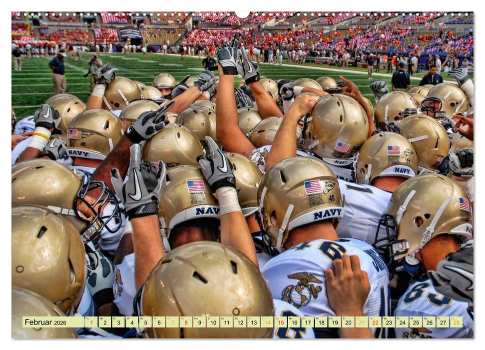American Football - athletisch und riskant (CALVENDO Premium Wandkalender 2026)