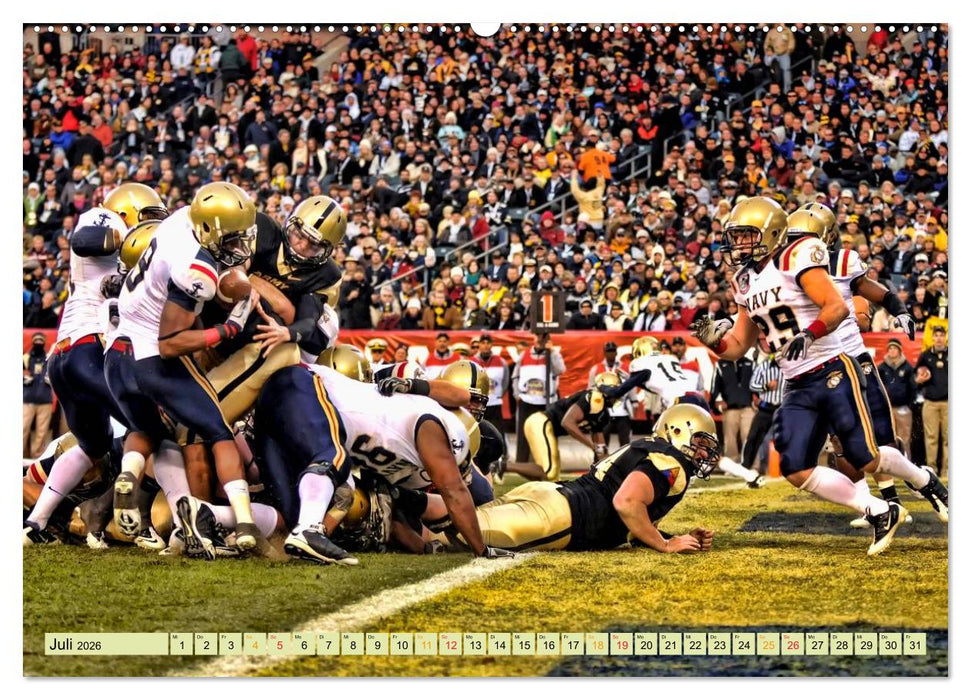 American Football - athletisch und riskant (CALVENDO Premium Wandkalender 2026)