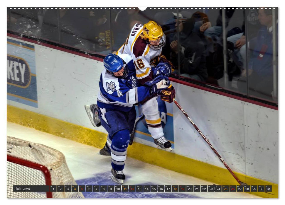 Eishockey - Fairplay und Schlägerei (CALVENDO Premium Wandkalender 2026)