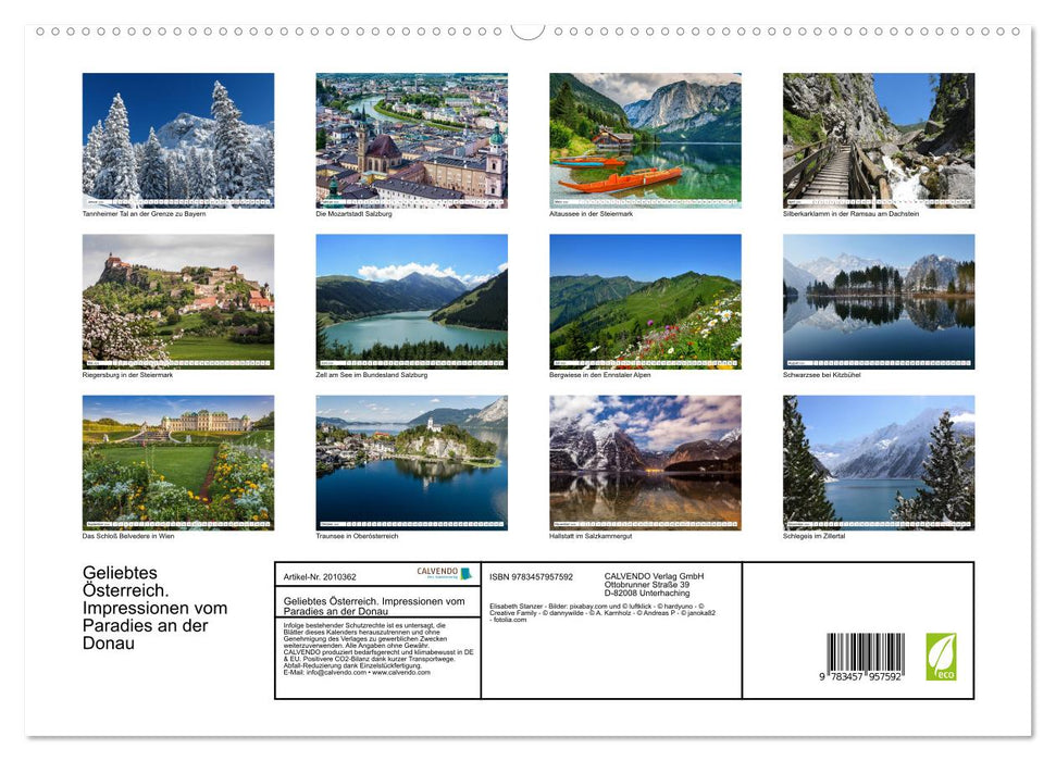 Geliebtes Österreich. Impressionen vom Paradies an der Donau (CALVENDO Premium Wandkalender 2026)
