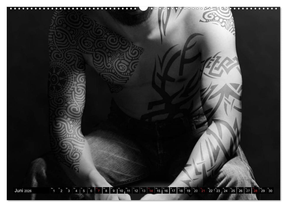 Körperkult Tattoo (CALVENDO Premium Wandkalender 2026)