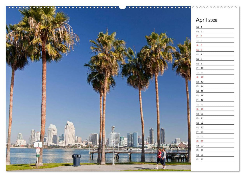 Kalifornien USA (CALVENDO Wandkalender 2026)