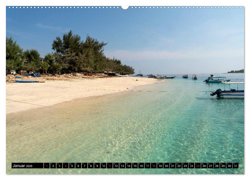 Indonesien: Gili Inseln (CALVENDO Wandkalender 2026)