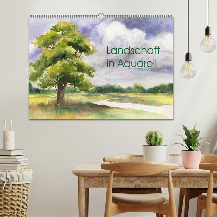 Landschaft in Aquarell (CALVENDO Wandkalender 2026)