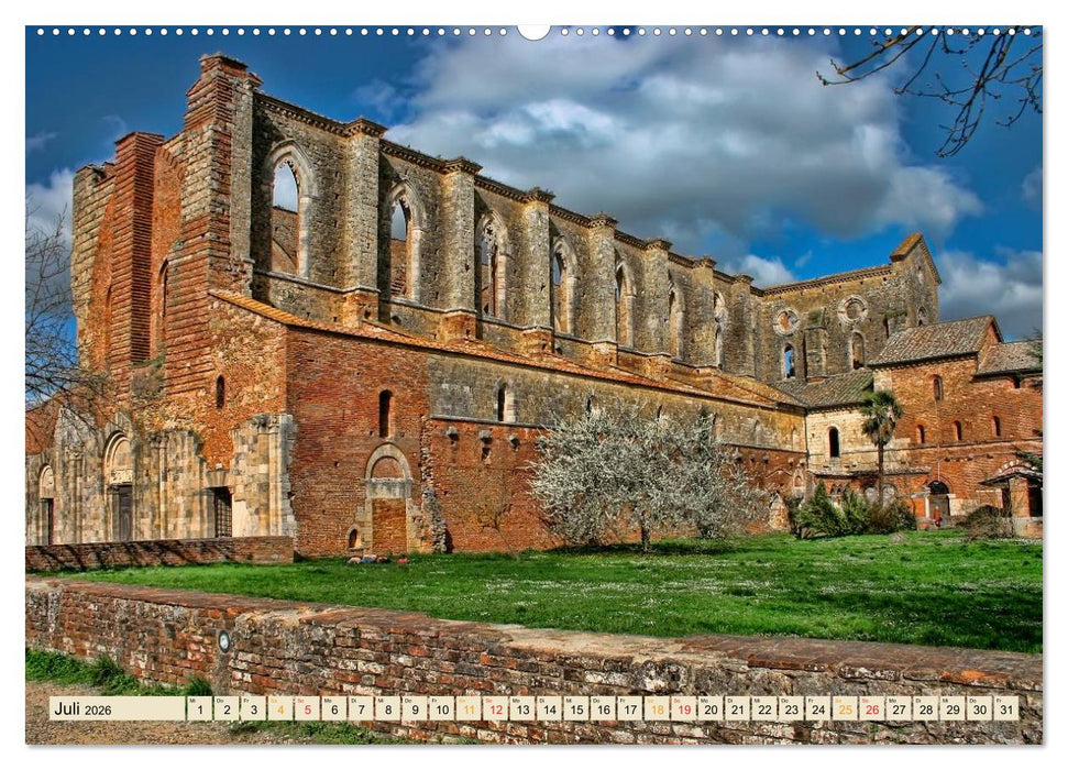 Europäische Klöster - unvergängliche Schönheiten (CALVENDO Premium Wandkalender 2026)