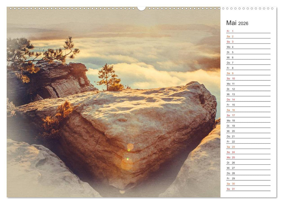 Traumhafte Sächsische Schweiz (CALVENDO Wandkalender 2026)