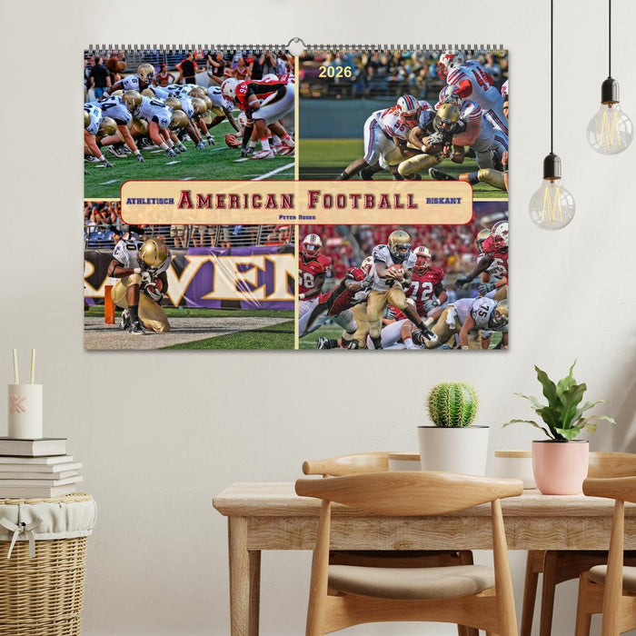 American Football - athletisch und riskant (CALVENDO Wandkalender 2026)