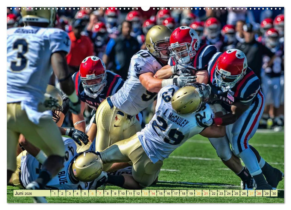 American Football - athletisch und riskant (CALVENDO Wandkalender 2026)