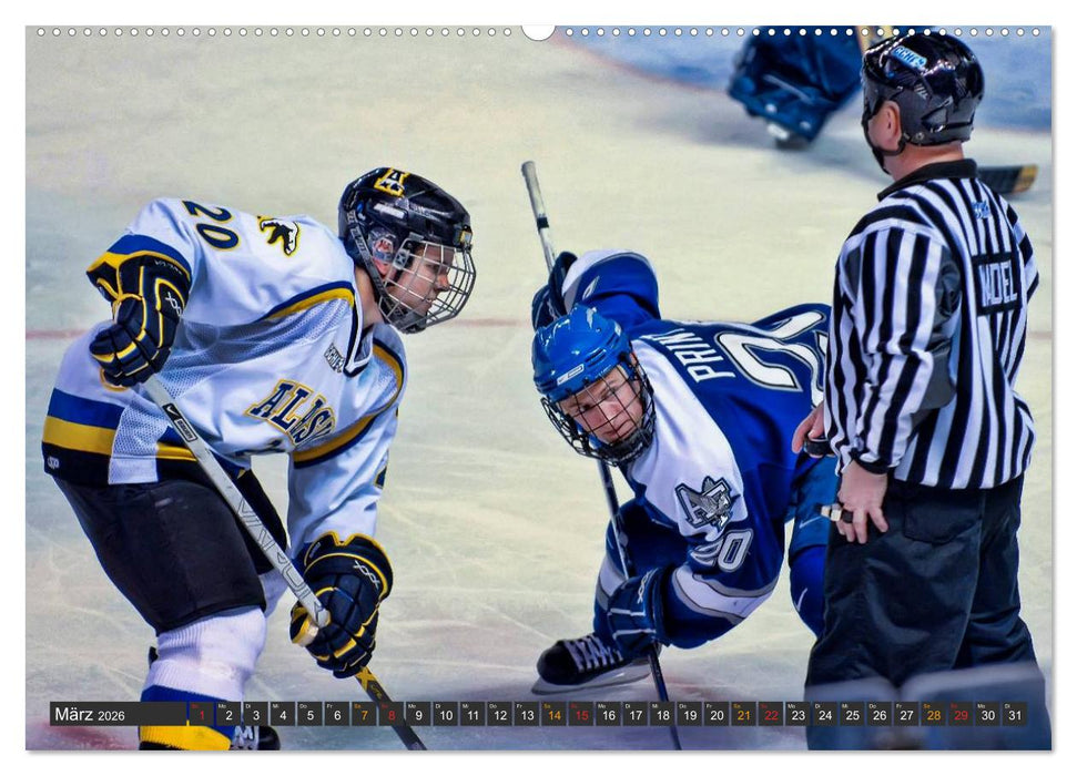 Eishockey - Fairplay und Schlägerei (CALVENDO Wandkalender 2026)